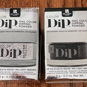Red Carpet Dip Nail Powder Jars Thrill Seeker & A Touch of Sparkle New Lot of 2